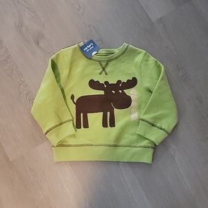 NWT Carters 2T Moose Sweatshirt